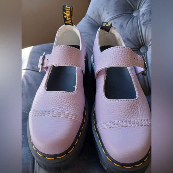 Dr. Martens Lilac Addina Mary Jane flower platform size 8 like new - Picture 2 of 6